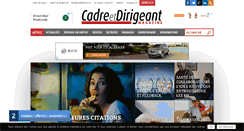 Desktop Screenshot of cadre-dirigeant-magazine.com