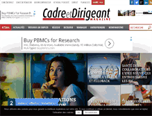 Tablet Screenshot of cadre-dirigeant-magazine.com